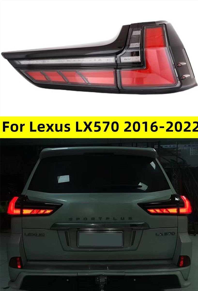 47bc8439-984a-4d33-8119-0e1f67f5f36b Car Lights for Lexus LX570 20 16-20 22 Animation LED Tail Lamp Rear Lamp Turn Signal Dynamic DRL Automotive Accessories - Image 1