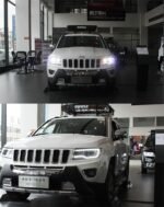 2 PCS Auto Car Head Light Parts For JEEP Compass 20 11-20 16 Grand Cherokee Modified LED Lamps Headlights DRL Dual Projector Facelift - Image 5