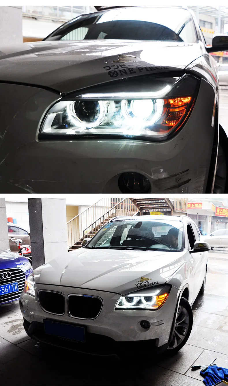 Auto Headlights for BMW X1 E84 Headlights 20 11-20 15 LED Headlight Angel Eye DRL Hid Bi Xenon Automotive Accessories
