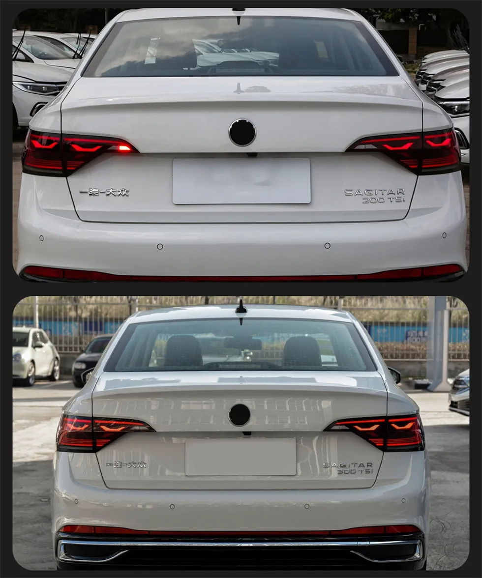 Auto Taillights For VW Jetta Taillight 20 19-2024 Brake Light DRL Dynamic Turn Signal LED Tail lights Assembly