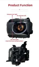 Car Headlights For Jetour Traveler Head Lights Modified Defender Style LED Streamer Signal Laser Headlights - Image 3