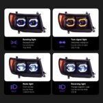 Toyota Land Cruiser Headlights 1998-2007 LC100 Head Lamps DRL Dynamic Turn Signal High Beam Projector - Image 4