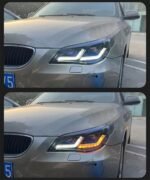 Car Head Lamp for BMW E60 Headlights 2003-2009 523i 530i Angel Eye LED Headlight DRL Hid Bi Xenon Lights - Image 4