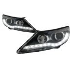 HeadLights LED Style Replacement DRL Daytime lights For KIA Sportage R 2010-2014 Turn Signal Headlights - Image 3