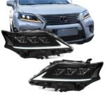 Car Headlights For Lexus RX350 2012-2014 Headlights LED DRL Running Light Dynamic Turn Signal Lights Assembly