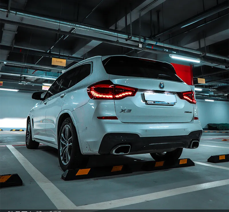 Car Rear Lights for BMW X3 G08 Dragon Scale Tail Light 20 18-2021 G01 F97 LED Dynamic Turn Signal Brake Fog Taillights