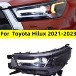Car Styling for Toyota Hilux Headlights 2021-2023 Revo LED Headlight LED Daytime Running Lights High Low Beam Signal Lamp