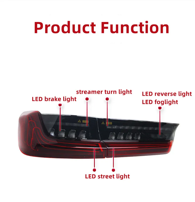Car LED Rear Taillight For BMW 3 Series G20 20 19-2023 Tail Light Assembly G28 Modified CSL Laser LED Driving Lights Brake Lights