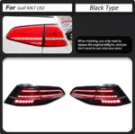 Car Styling Tail Light for VW Golf 7 MK7 MK7.5 20 13-20 20 Taillights Rear Lamp LED Signal Reversing Parking Lights - Image 7