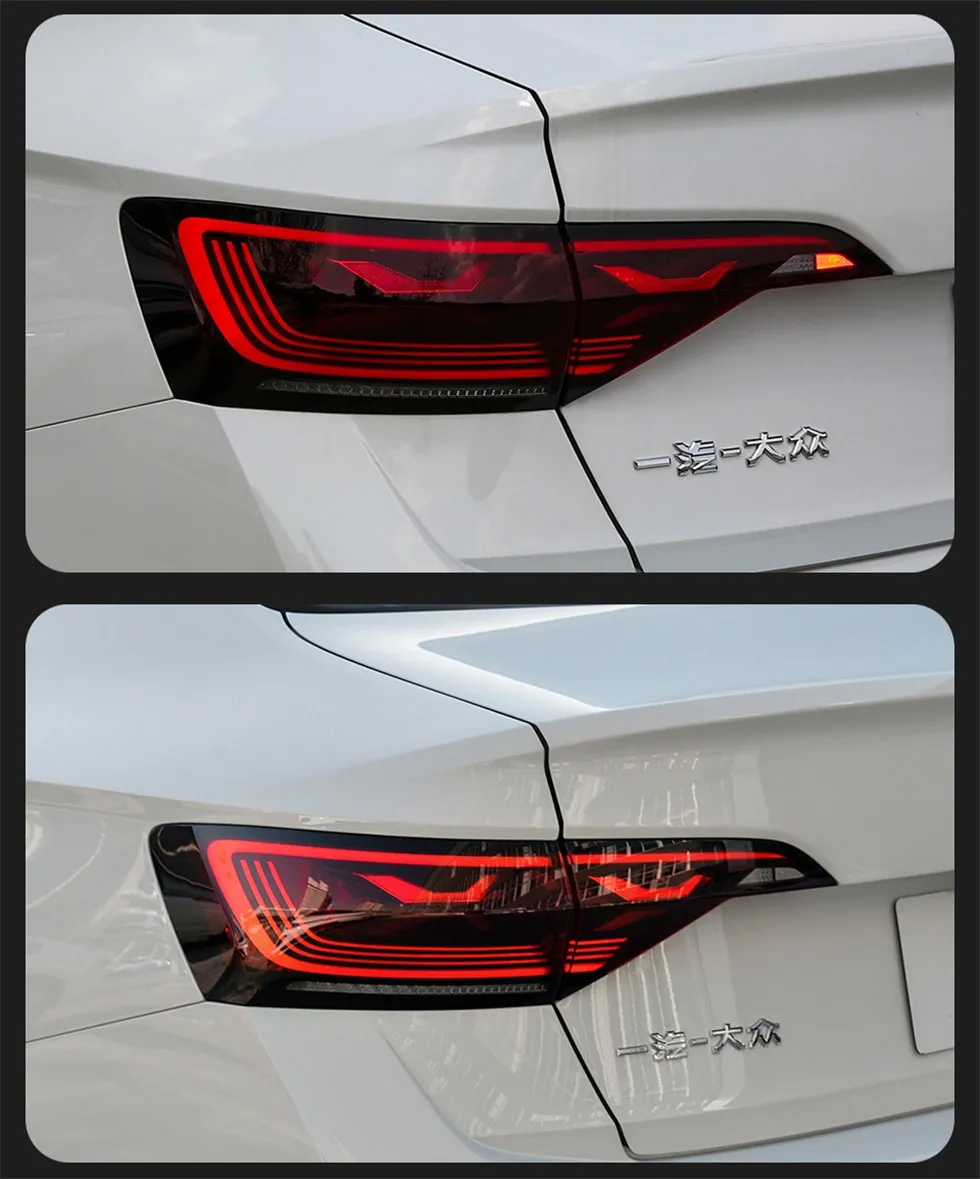 Auto Taillights For VW Jetta Taillight 20 19-2024 Brake Light DRL Dynamic Turn Signal LED Tail lights Assembly