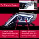 LED Headlight for Toyota Prado 2014-20 17 Angel Eye DRL Daytime Running Light Turn Signal Headlamp Assembly - Image 7