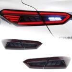 Car LED Through Taillight Assembly Brake Light Driving Lamp with Streaming Turn Signal For Toyota Camry 20 18-2023 - Image 3
