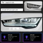 Car Lights Assembly For Audi A7 20 11-20 17 RS7 Headlights Full LED Headlight DRL With Dynamic Turning Signal Lamp - Image 7