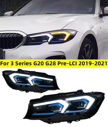 Headlight For BMW 3 Series G20 20 19-20 21 Head Lights Laser Style Turn Signal Lamp LCI Replacement DRL Daytime Lights