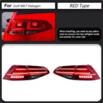 Car Styling Tail Light for VW Golf 7 MK7 MK7.5 20 13-20 20 Taillights Rear Lamp LED Signal Reversing Parking Lights - Image 8