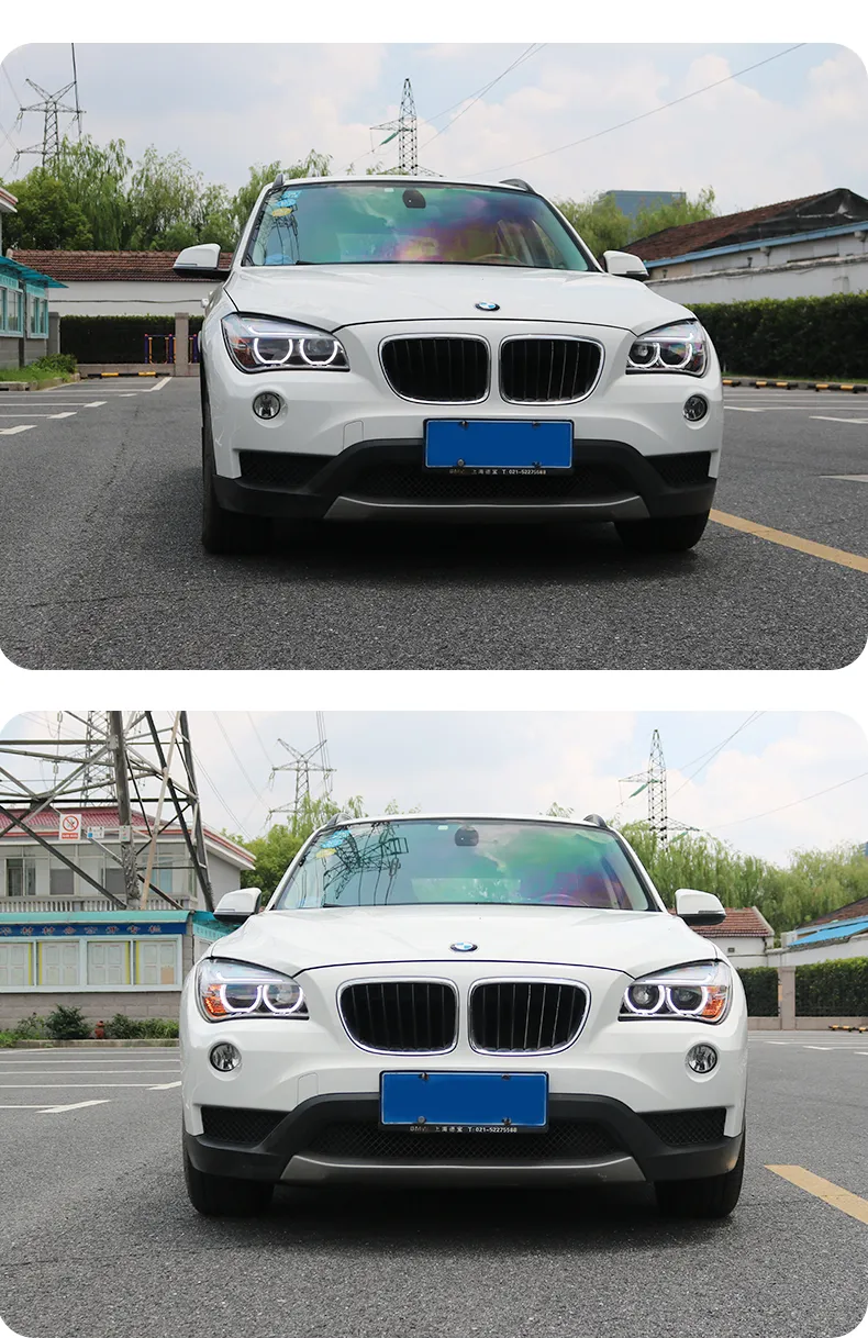 Car Accessory for BMW X1 E84 20 12-20 15 LED Head Lights Fog Lights Day Running Light Highlight Turn Signal Headlights