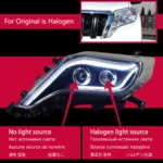 LED Headlight for Toyota Prado 2014-20 17 Angel Eye DRL Daytime Running Light Turn Signal Headlamp Assembly - Image 6