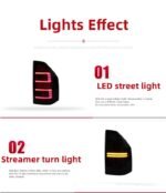 Car Taillight For Mitsubishi Pajero V73 Tail Light Assembly V77 Modified LED Turn Driving Light Rear Brake Reverse Light - Image 4