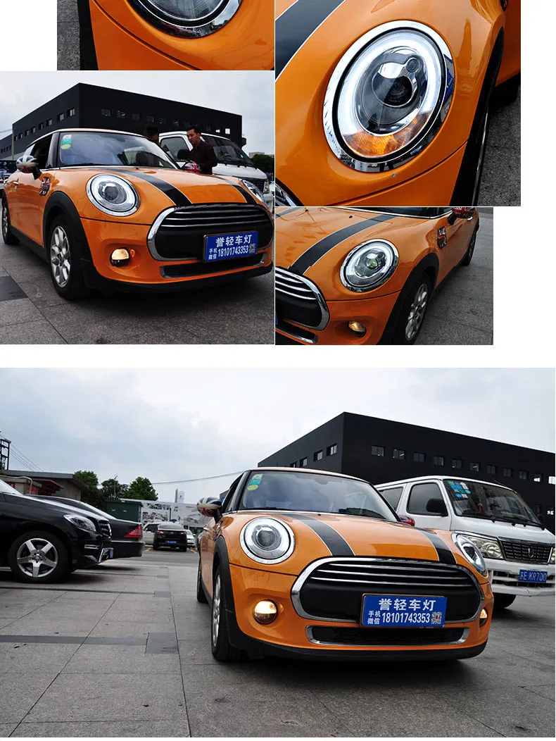 Car Head Lights for MINI COOPER 2014-20 18 F54 F55 F56 Head Lamp Upgrade DRL Dynamic Signal Lamp Head light Assembly