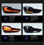 Car Tail Lights For BMW X1 F48 20 16-20 21 LCI Style LED DRL Running Signal Brake Reversing Parking Taillight - Image 3