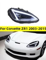 LED Headlight For Chevrolet Corvette ZR1 20 03-20 15 Headlights DRL Turn Signal High Beam Angel Eye Projector Lens