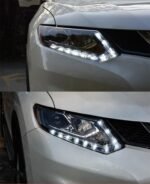 Car Lights For Nissan X-Trail Xtrail 20 14-20 16 LED Auto Headlight Assembly Upgrade High Configure Bicofal Lens Tears Eye Design Lamp - Image 3