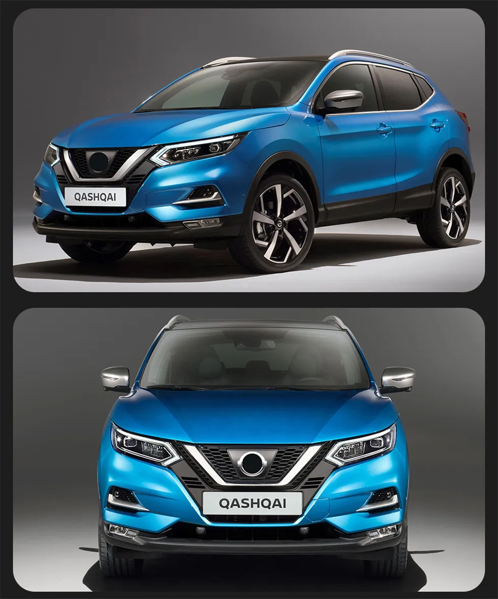 Car Lights For Nissan Qashqai 20 17-20 20 Front LED Headlight Daytime Running DRL Head lamp Low High Beam Lens