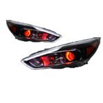 Auto Parts For Ford Focus RS Styling 20 15-20 18 Red Evil-eye LED Daytime Lights Dual Projector DRL Car Accesorios - Image 2