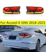Car Lights For Accord X 10th 20 18-2021 LED Auto Taillights Assembly Upgrade Lamborghini Design Dynamic Lamp Tools Accessories