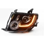 2 PCS Auto Car HeadLight Parts For Mitsubishi PAJERO V93 V97 LED Lamps Headlight Replacement DRL Dual Projector Facelift - Image 2