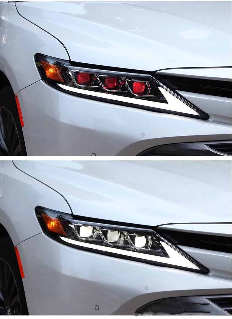 Auto Headlights For Toyota 8th Generation Camry 20 18-2022 LED Daytime Running Lights Dynamic Turn Signal