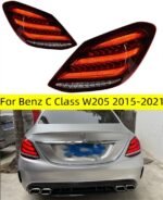 Car Tail Lights For Mercedes Benz C Class W205 C180 C200 C260 C63 2015-2021 Upgrade LED Dynamic Turn Signal Brake Taillights