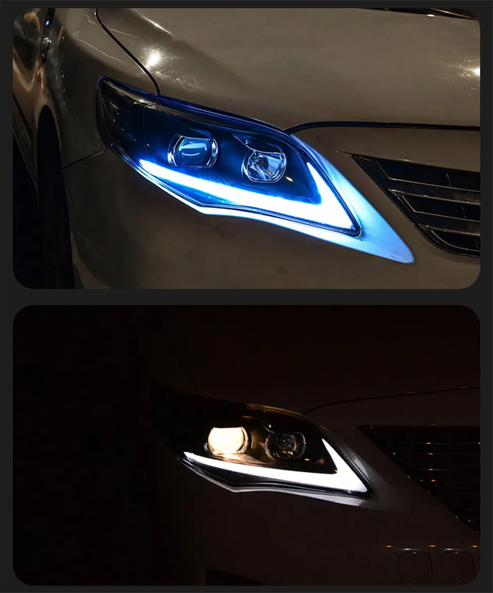 LED Headlight Bulbs For Toyota Corolla 20 11-20 13 Replacement Daytime Running Lights High Beam Head Lights