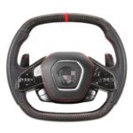 Custom Carbon Fiber Steering Wheel kit for Corvette C8 Auto Parts Driving Wheel