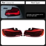 Taillight For BMW 2-Series F22 F23 F87 M2 GTS OLED Style Tail LightsF44 F45 F46 LED Turn Signal Animation Parking Lights - Image 8