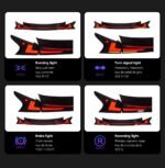 Taillights for Lexus NX200t NX 20 15-20 21 NX300h NX200 DRL Dynamic Turn Signal Rear Reverse Brake Light Tail Light Assembly - Image 5