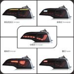 Full LED Taillight Upgrade For Tesla Model 3/Model Y 20 17-up Dragon Scale Streamer Turn Signal Light Running Reverse Auto - Image 3