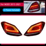 2 PCS Auto Tail Light Parts for Mercedes Benz C Class W205 C180 C200 C260 20 15-20 21 Taillights Rear Lamp LED DRL Signal Brake Reversing Parking FACELIFT - Image 7