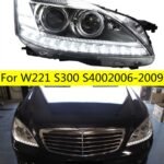 Car Headlights For Mercedes Benz W221 2006-2009 S300 S400 LED Light Replacement DRL High Beam Lens Daytime Front Headlight