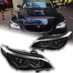 Auto LED Headlights for BMW E60 Head lights 20 03-20 10 523i 530i Angel Eye LED Headlight DRL Hid Bi Xenon - Image 3
