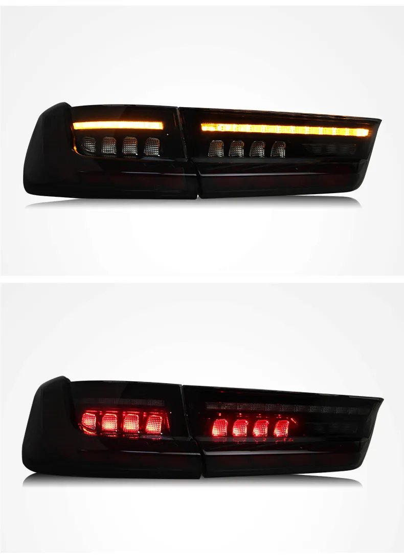 Car Styling Rear Lights For BMW 3 series G20 G28 20 19-2023 LED Dragon Scale Running Light Dynamic Turn Signal Taillights