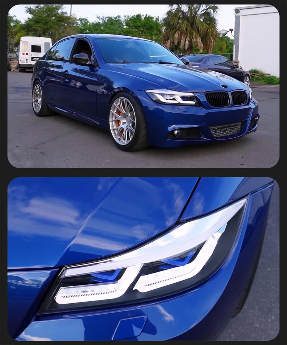 LED Headlight for BMW E90 Headlights 2005-2012 320i 318i 323i 3 Series DRL Daytime Lights HID Signal Lamp