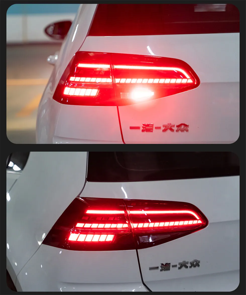 Car Styling Tail Light for VW Golf 7 MK7 MK7.5 20 13-20 20 Taillights Rear Lamp LED Signal Reversing Parking Lights
