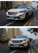 Car Light for Hyundai IX45 Headlights 2013-20 16 New Santa Fe Headlight Assembly Upgrade Signal Lamp Accessories - Image 3