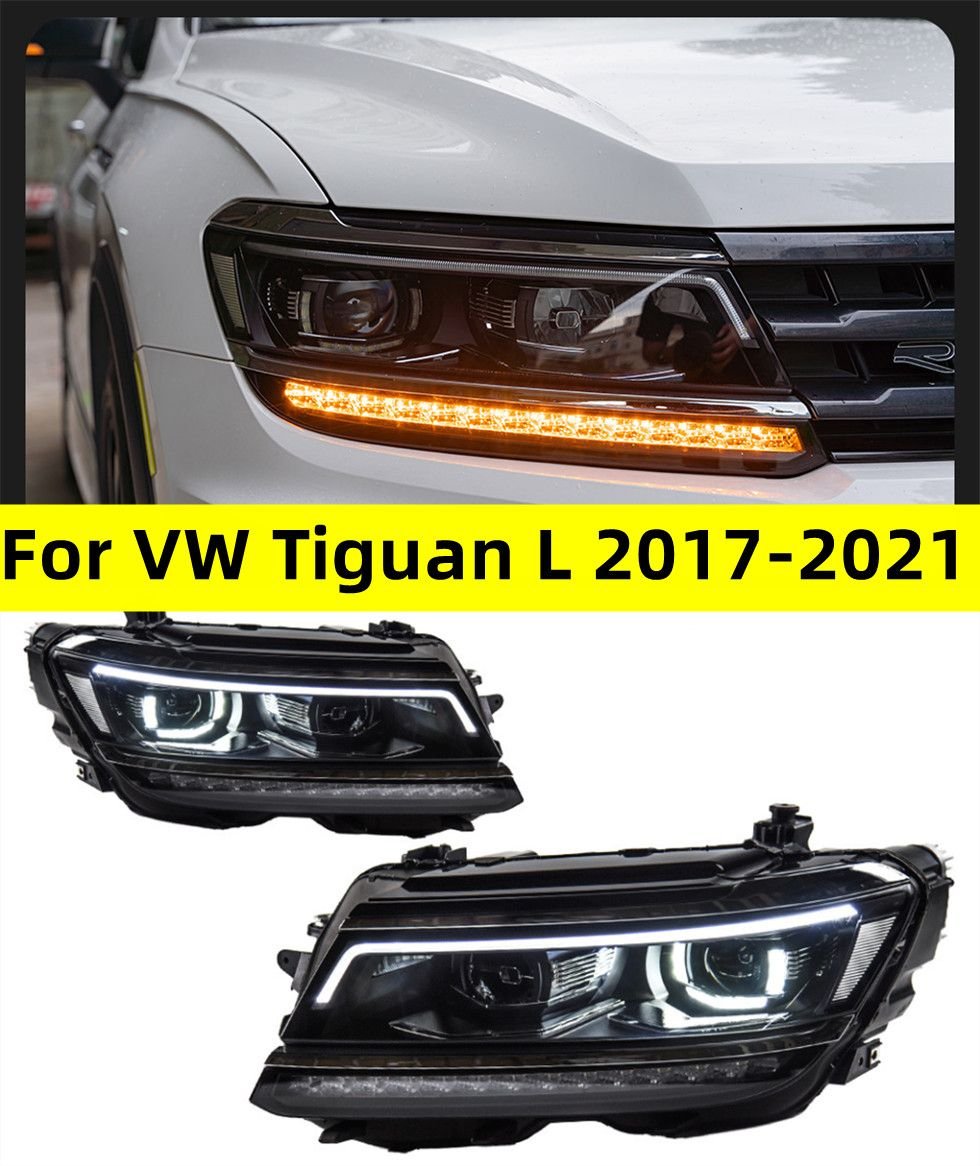 7500dd23-c544-4b90-aa61-3fb503b9f448 Car Headlights For VW Tiguan L 20 17-20 21 Head Lights U Style LED Lens DRL Flow Turn Signal Head Lamp Accembly - Image 1