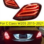Auto Parts Rear Lamp For Mercedes Benz C Class W205 C180 C200 C260 20 15-20 21 Taillights Brake Lights Running Stop Taillight Accessories
