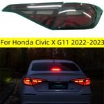 Car Taillights Assembly For Honda Civic X G11 2022-2023 LED Rear Lamp Turn Signal Brake Reversing Lights Stop Lamp
