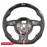 Steering Auto Carbon Fiber LED Performance Steering Wheel for Audi A6 A7 Accessories - Image 4