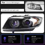 Car Lights For BMW 3 Series E90 2005-2012 Headlights LED DRL Turn Signal High Low Beam Angel Eye Headlight - Image 6