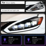 Nissan Sylphy Sentra 20 16-20 19 DRL Angel Eye Dynamic Design Turn Signal Light Front Lamp Assembly - Image 6